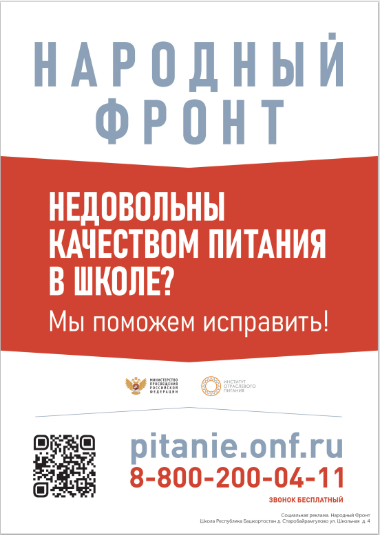 Народный фронт. Старобайрамгуловский филиал МБОУ СОШ с. Комсомольск